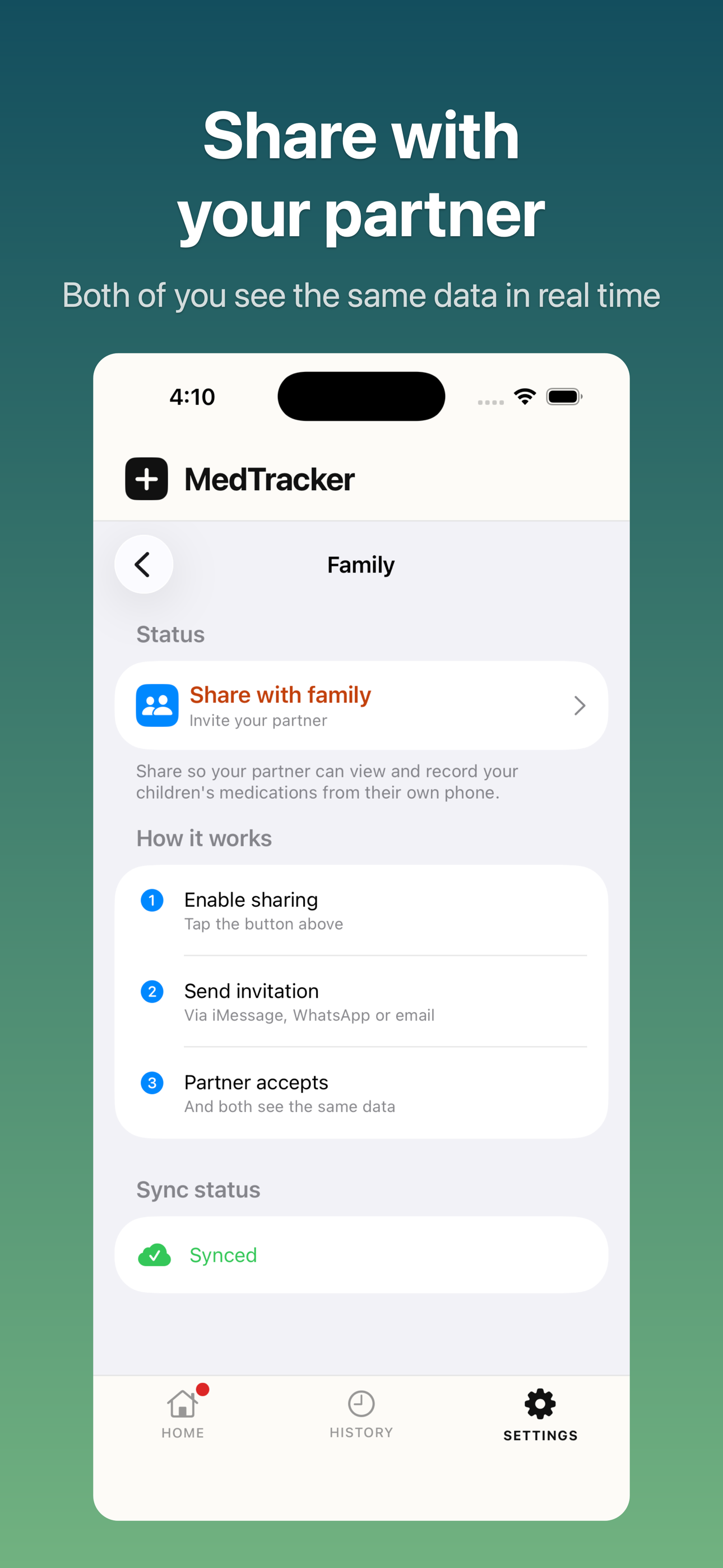 Share with family