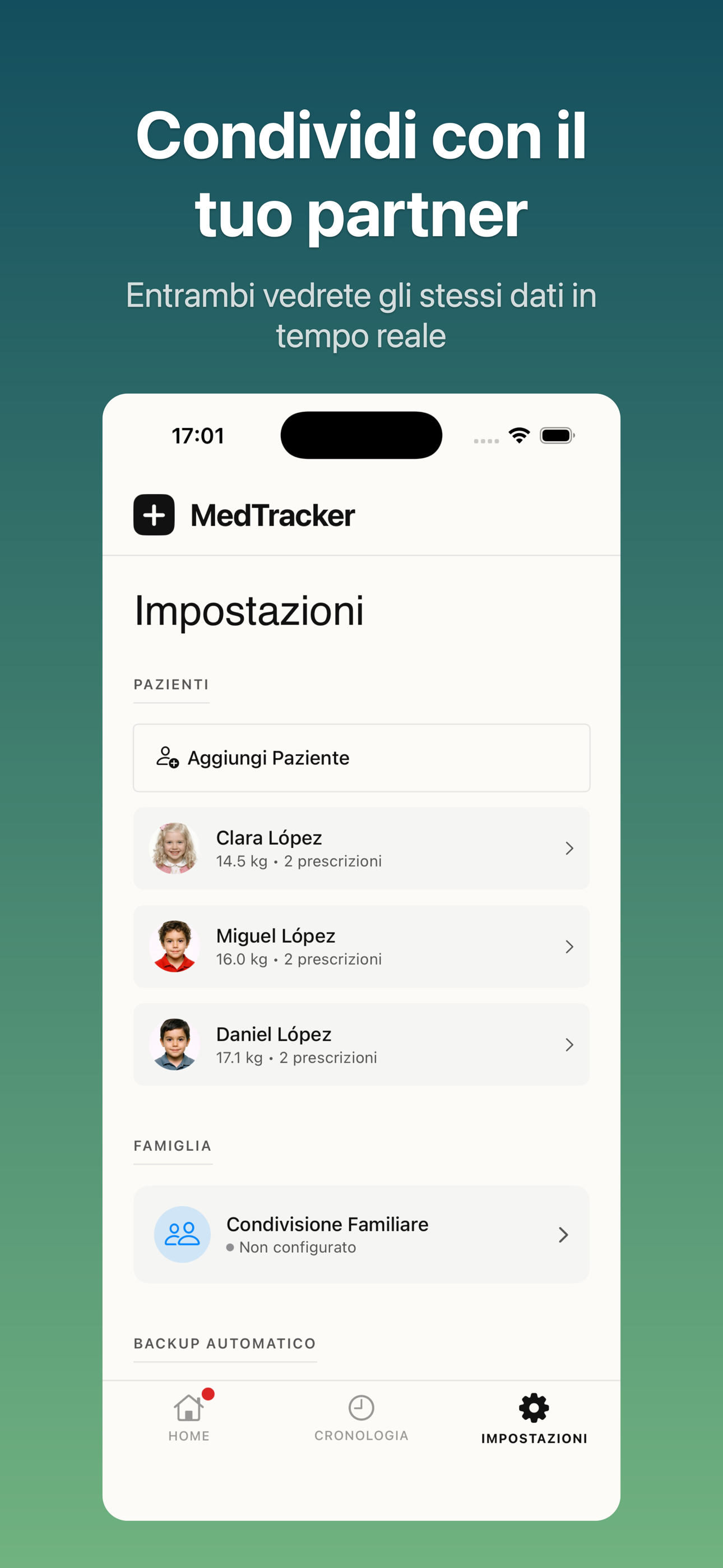 Condividi in famiglia