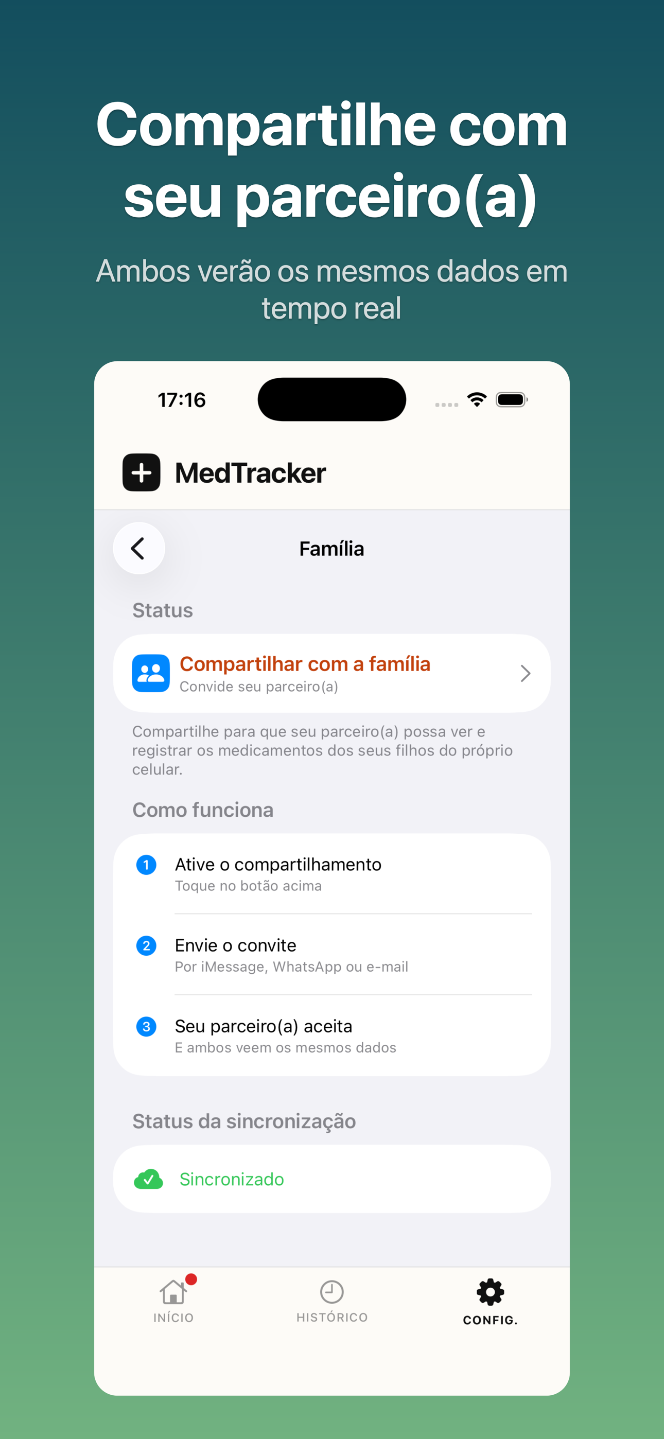 Compartilhar em família